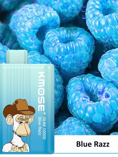 Kmose Gum Disposable Vape Pod 10000 Puffs -Blue Razz